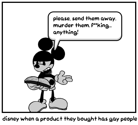 disney when a product they bought has gay people
