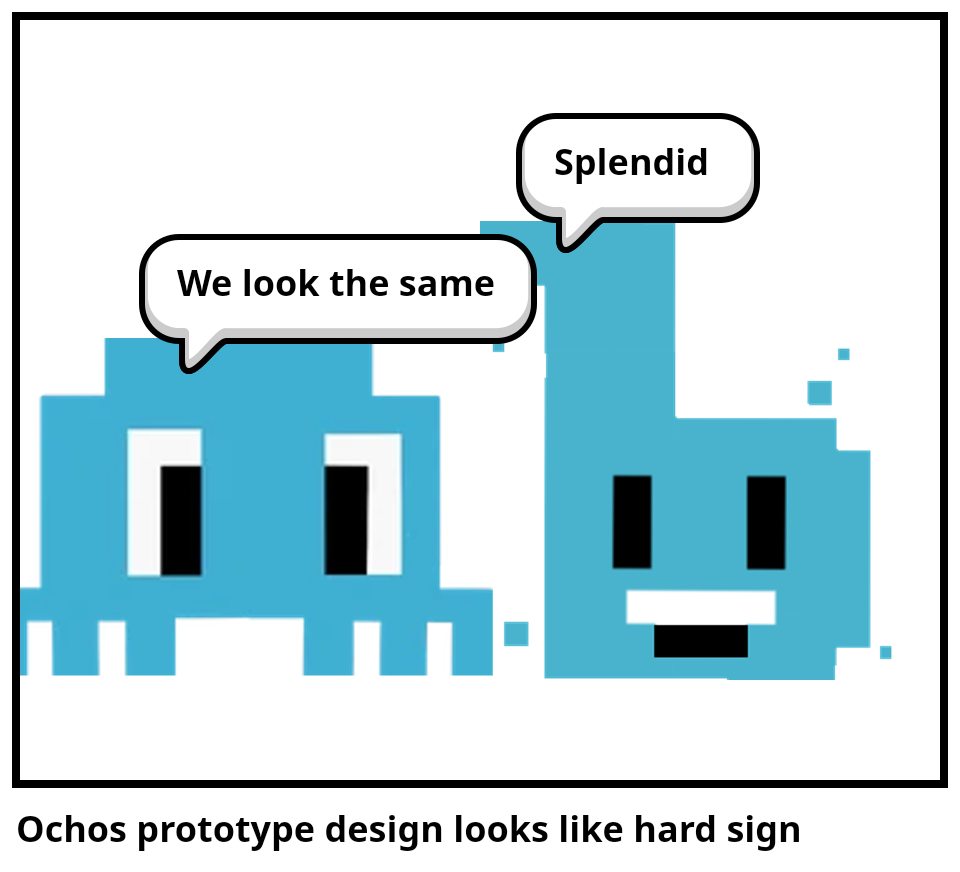 Ochos prototype design looks like hard sign