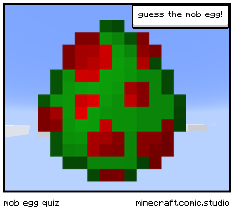 mob egg quiz