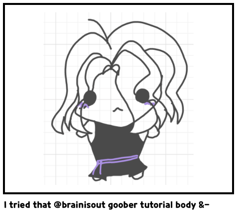 I tried that @brainisout goober tutorial body &-