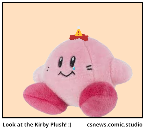Look at the Kirby Plush! :]