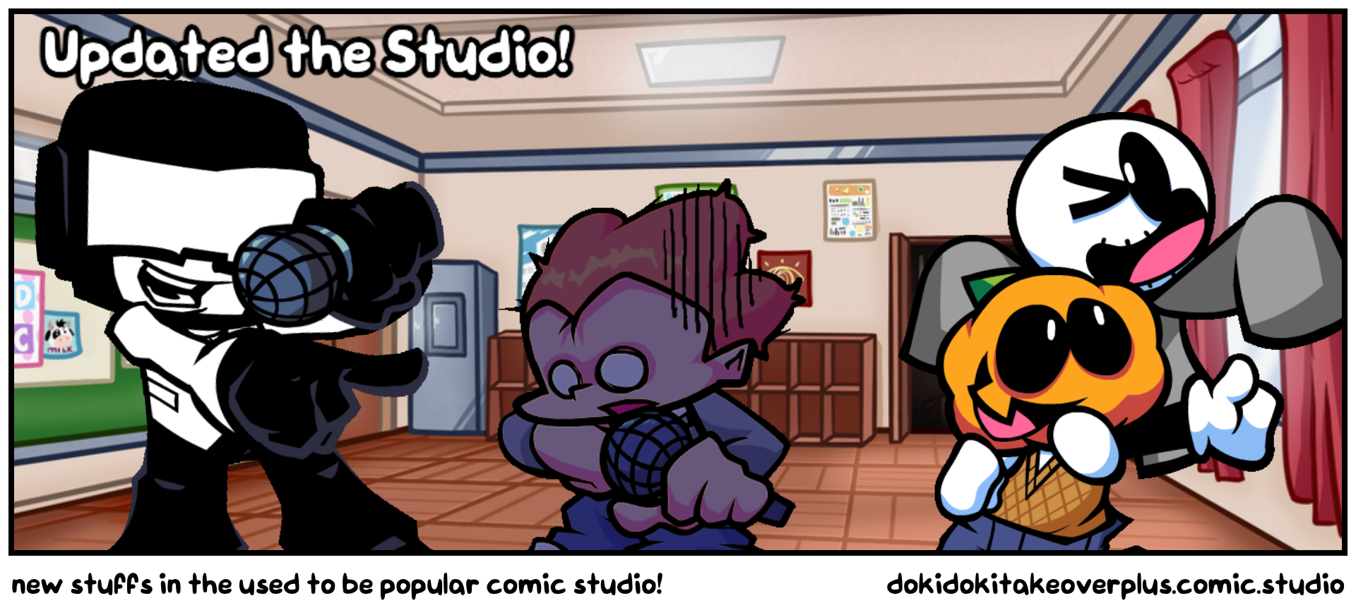 new stuffs in the used to be popular comic studio!