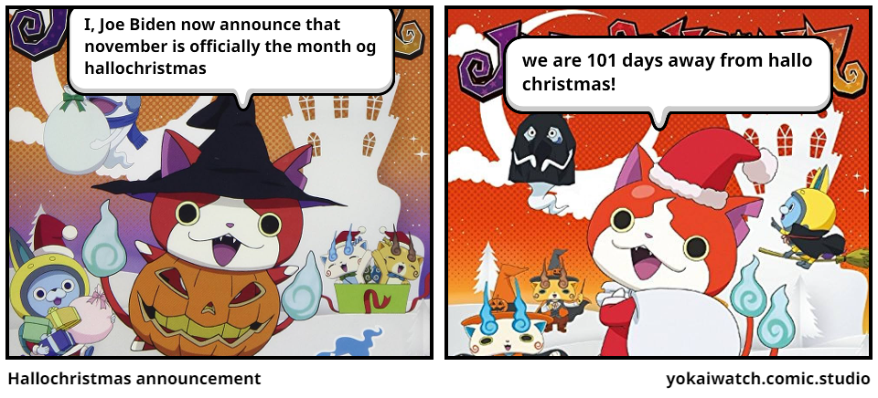 Hallochristmas announcement