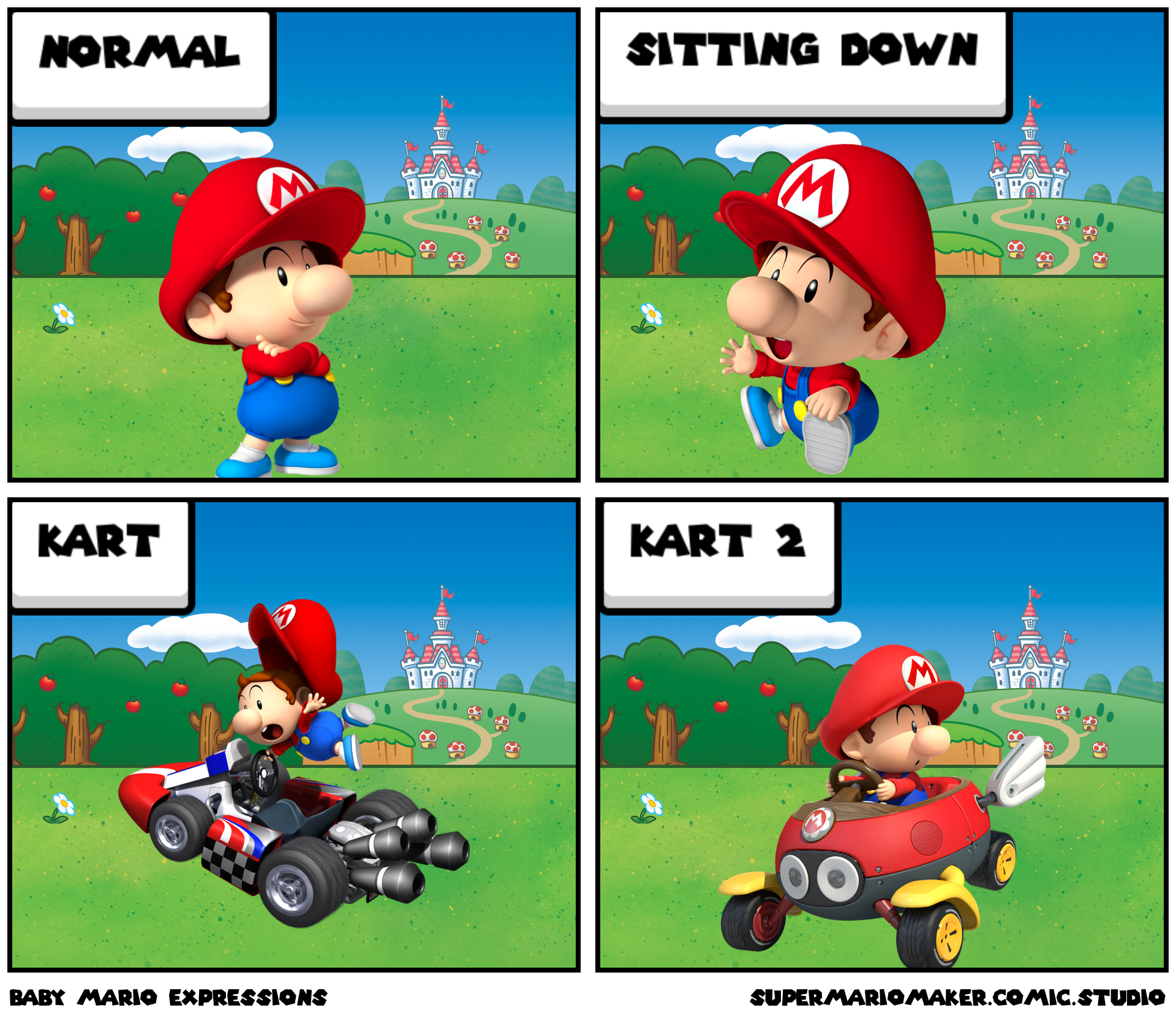 Baby Mario expressions