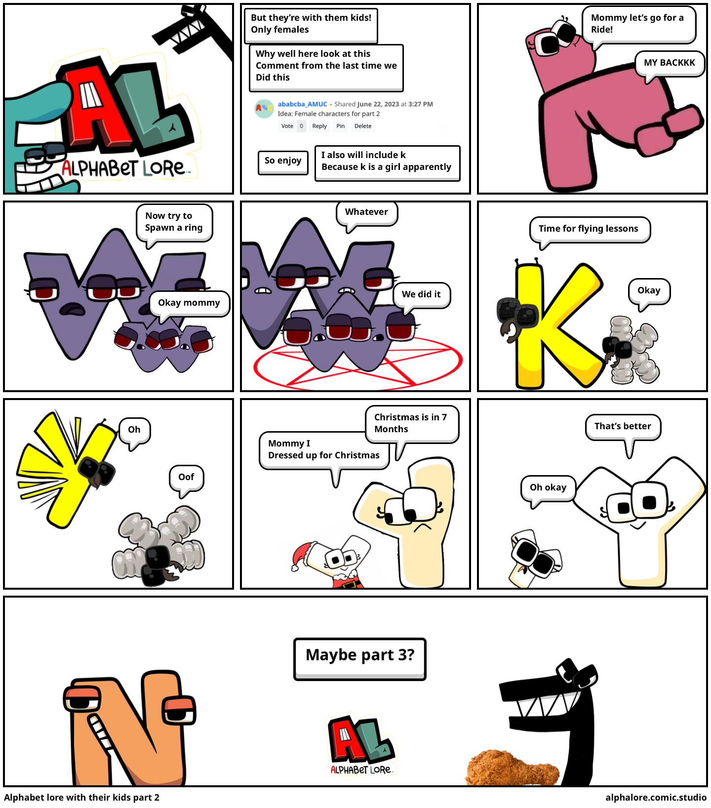Alphabet Lore Interactive Series Part 2 - Comic Studio