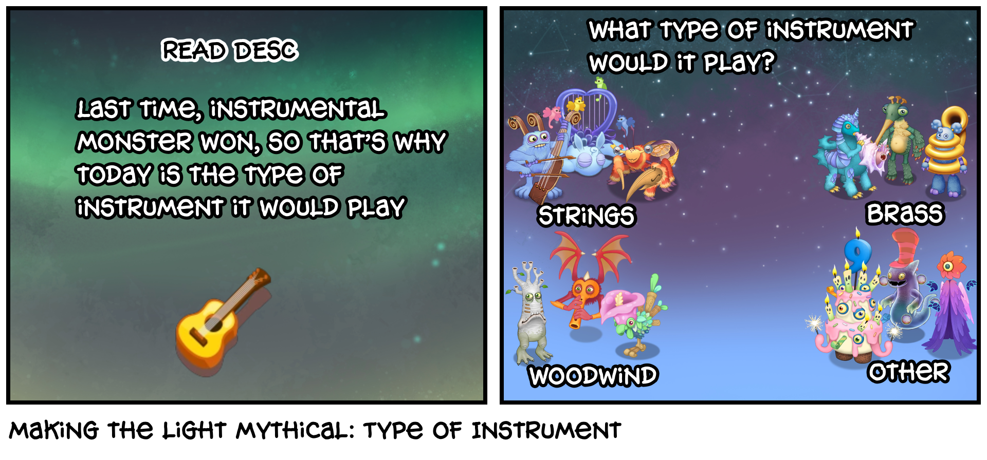 Making the light mythical: Type of Instrument