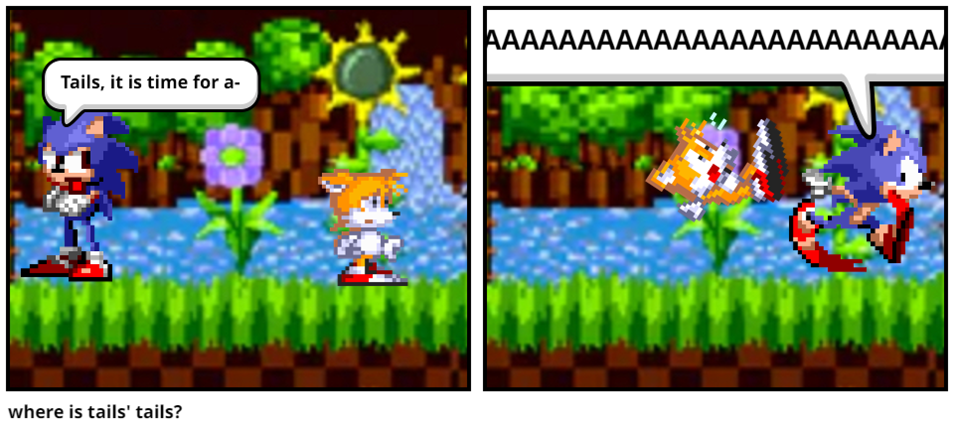 where is tails' tails?