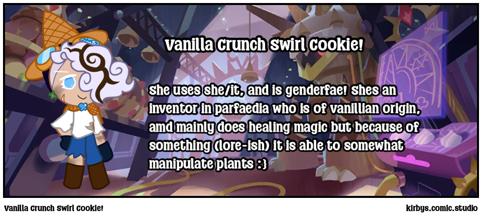 Vanilla Crunch Swirl Cookie!