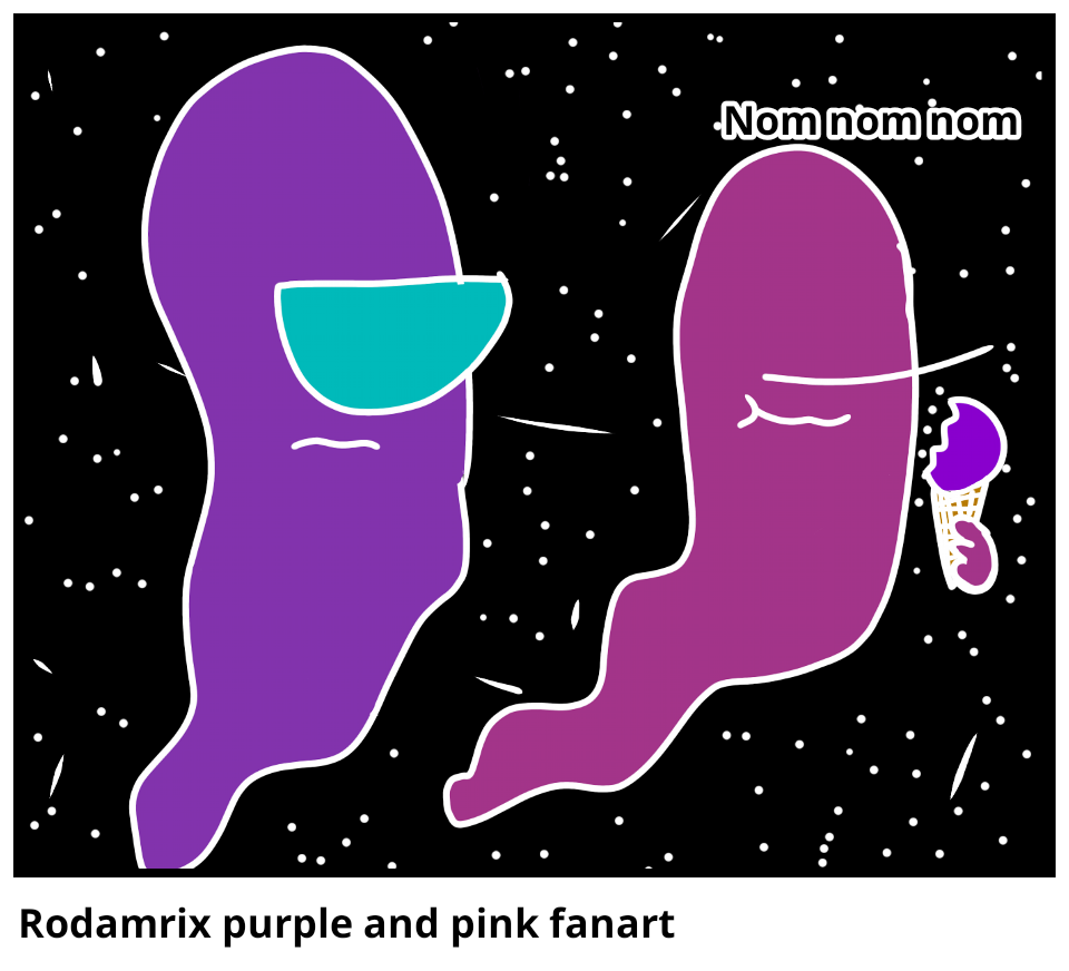 Rodamrix purple and pink fanart
