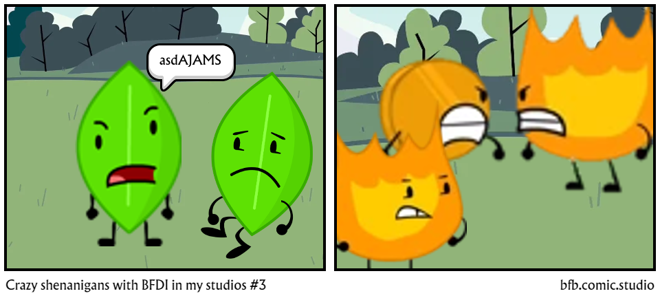 Crazy shenanigans with BFDI in my studios #3