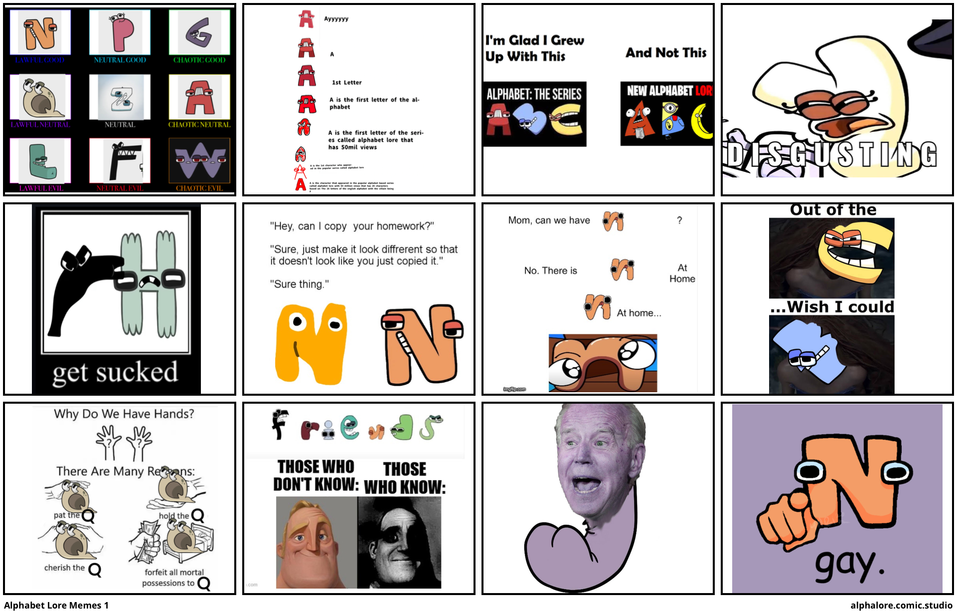 Alphabet Lore Memes 1 - Comic Studio