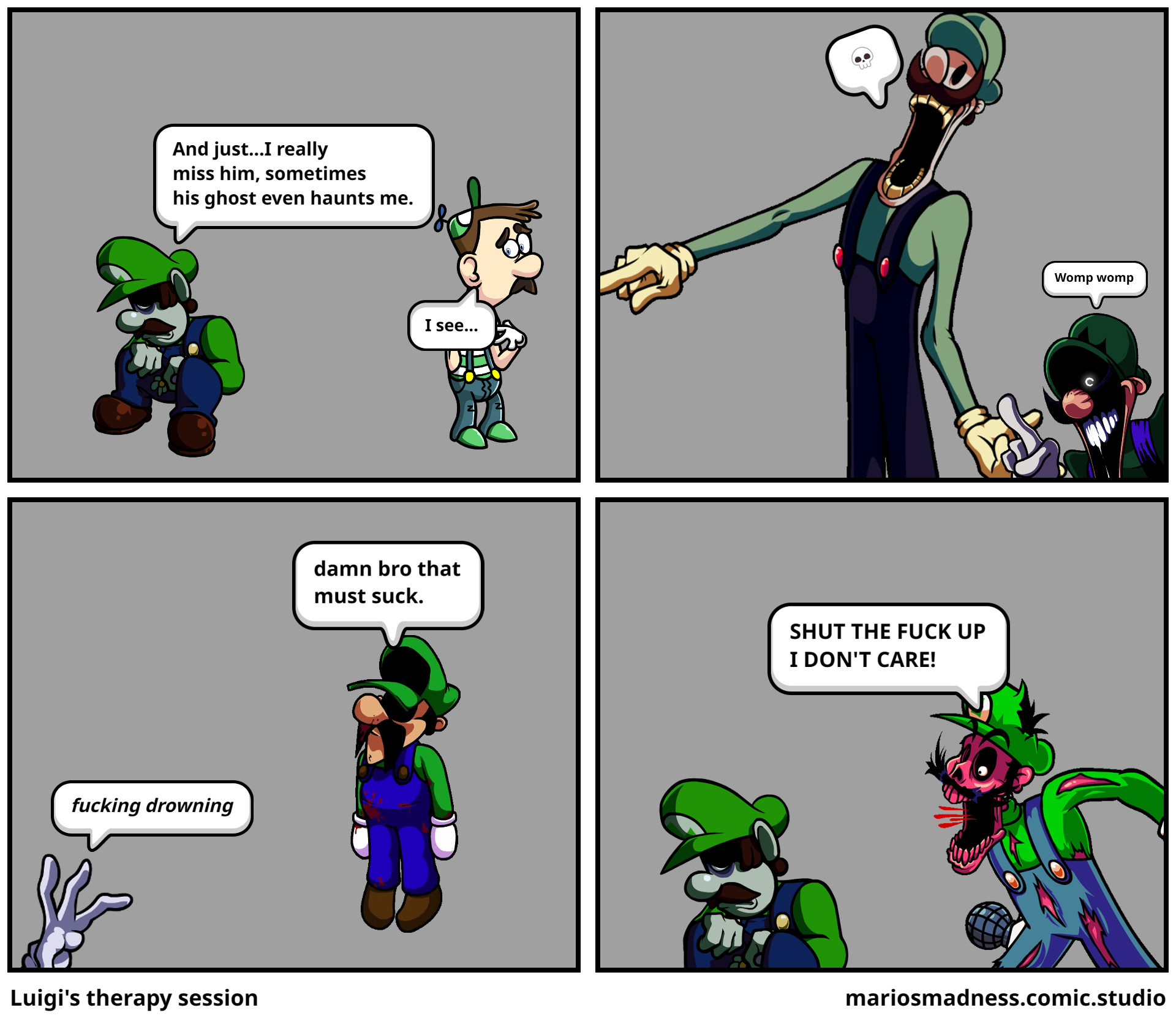 Luigi's therapy session