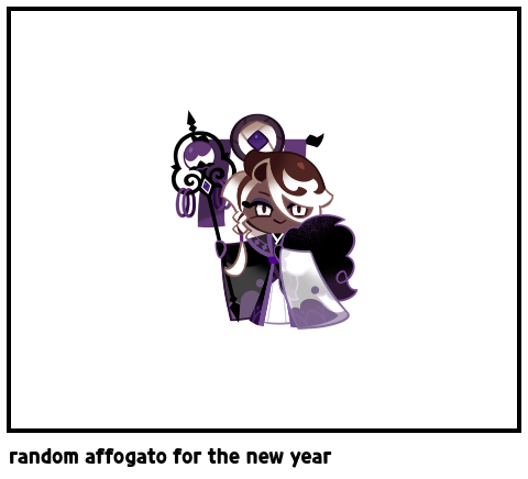 random affogato for the new year