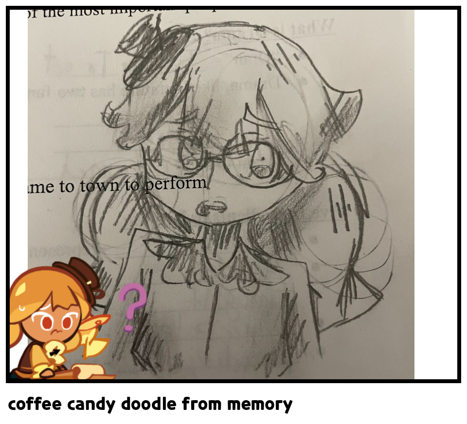 coffee candy doodle from memory