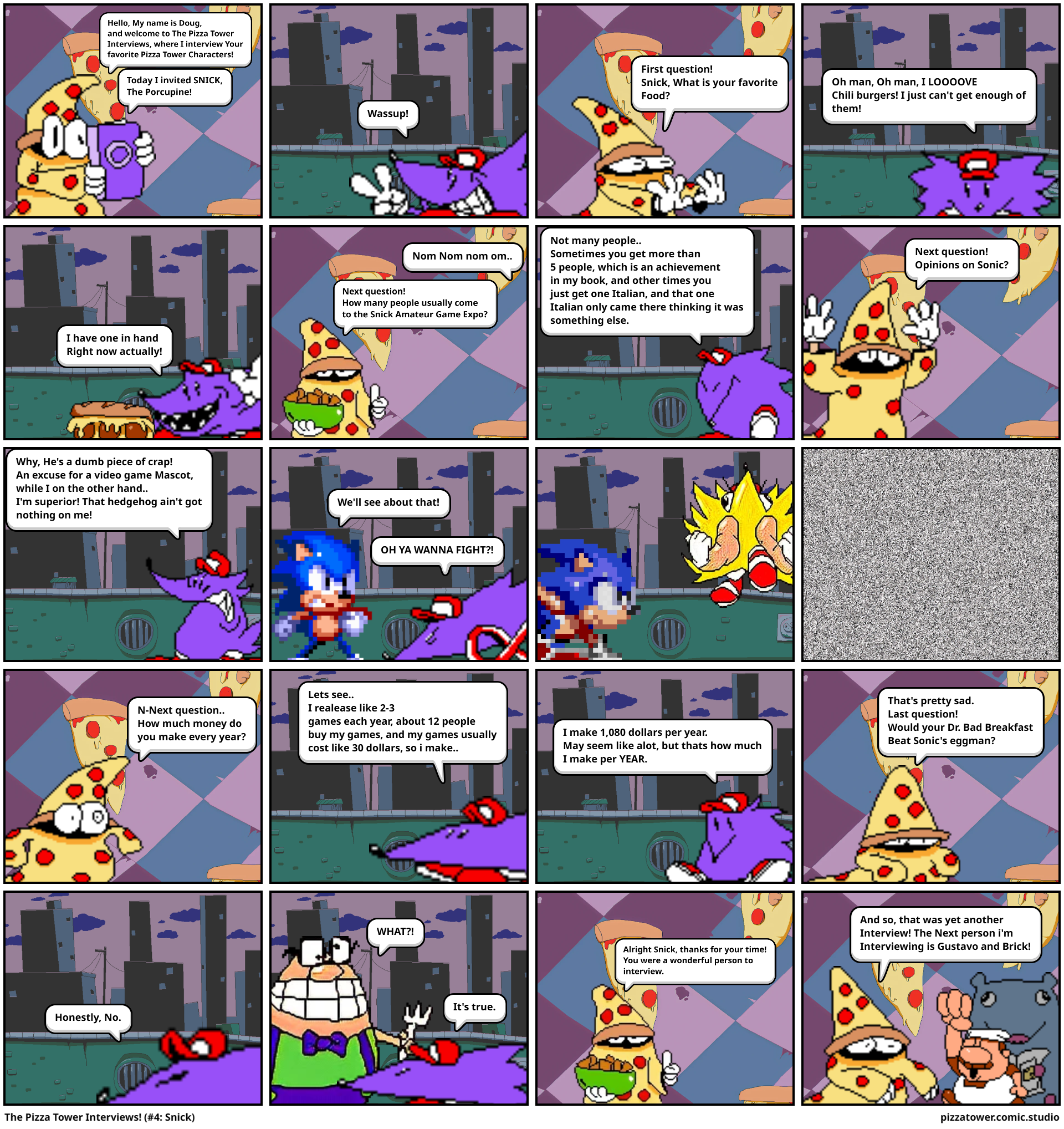 The Pizza Tower Interviews! (#4: Snick)