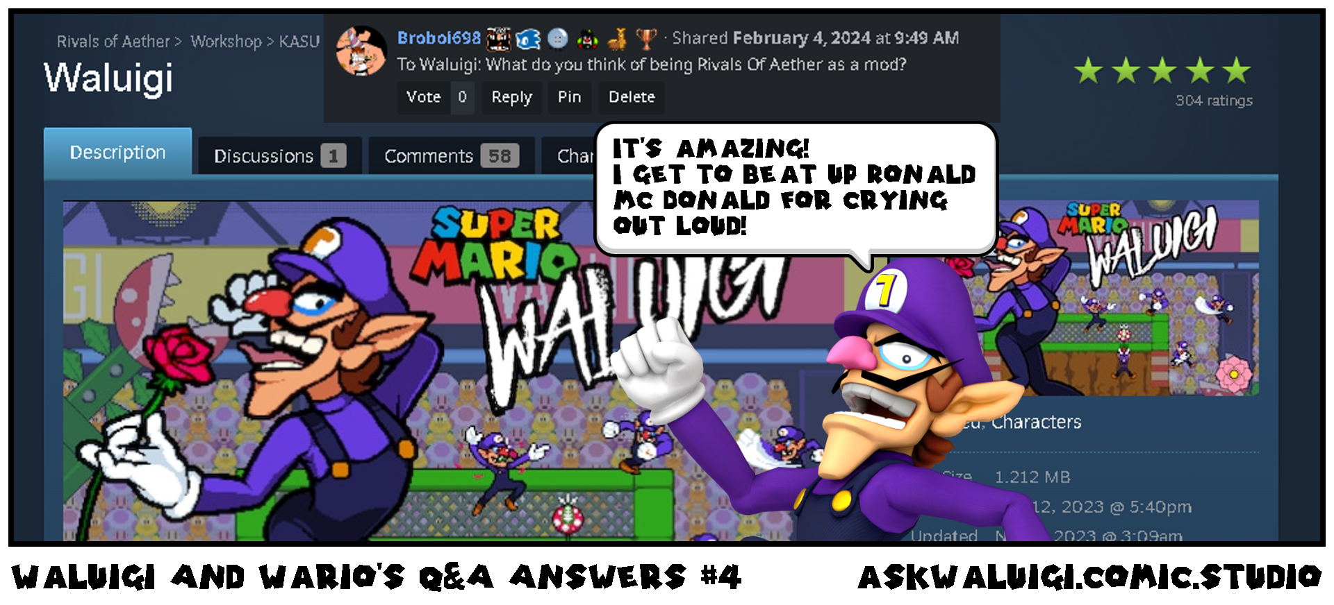 Waluigi And Wario's Q&A Answers #4