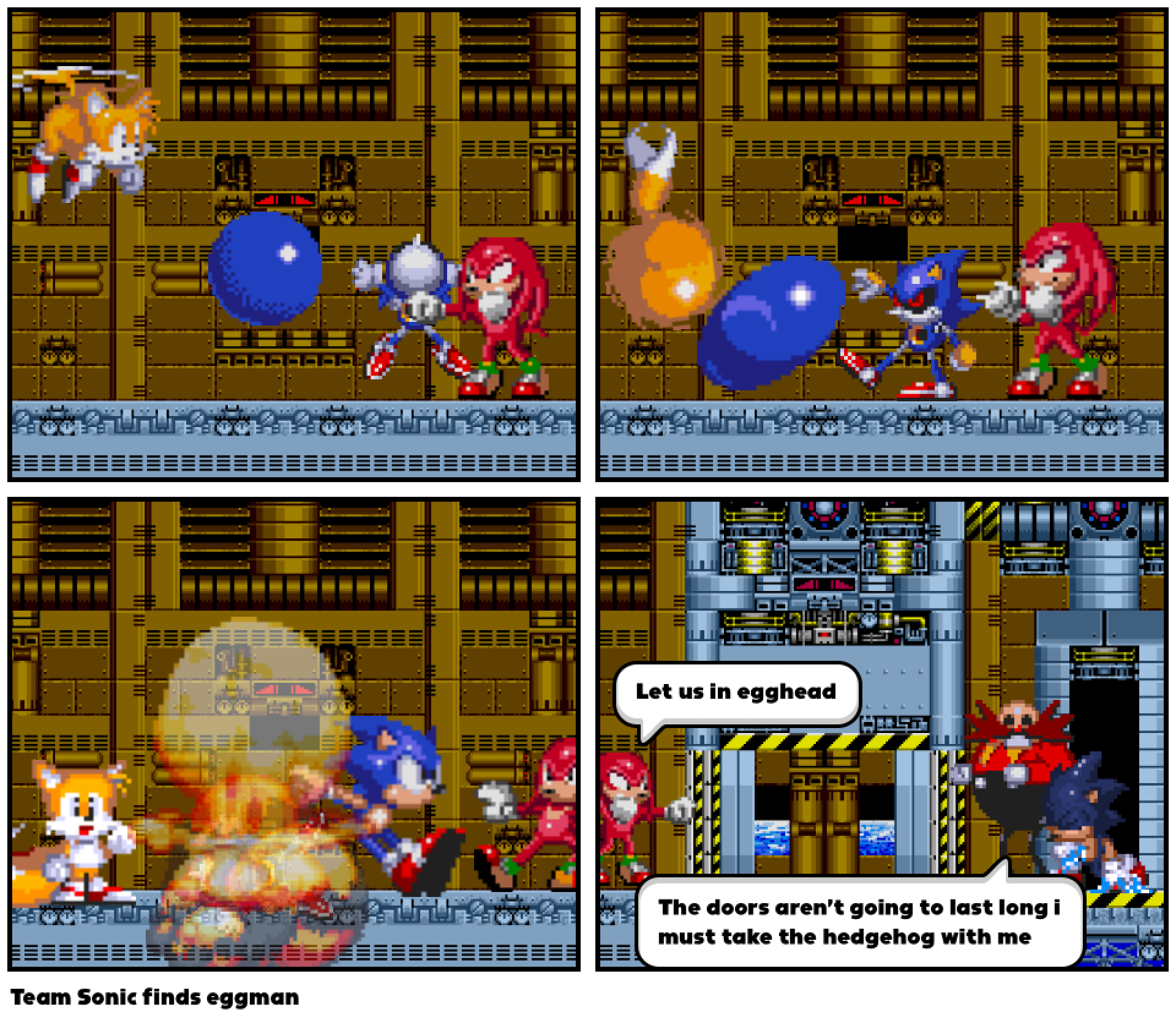 Team Sonic finds eggman