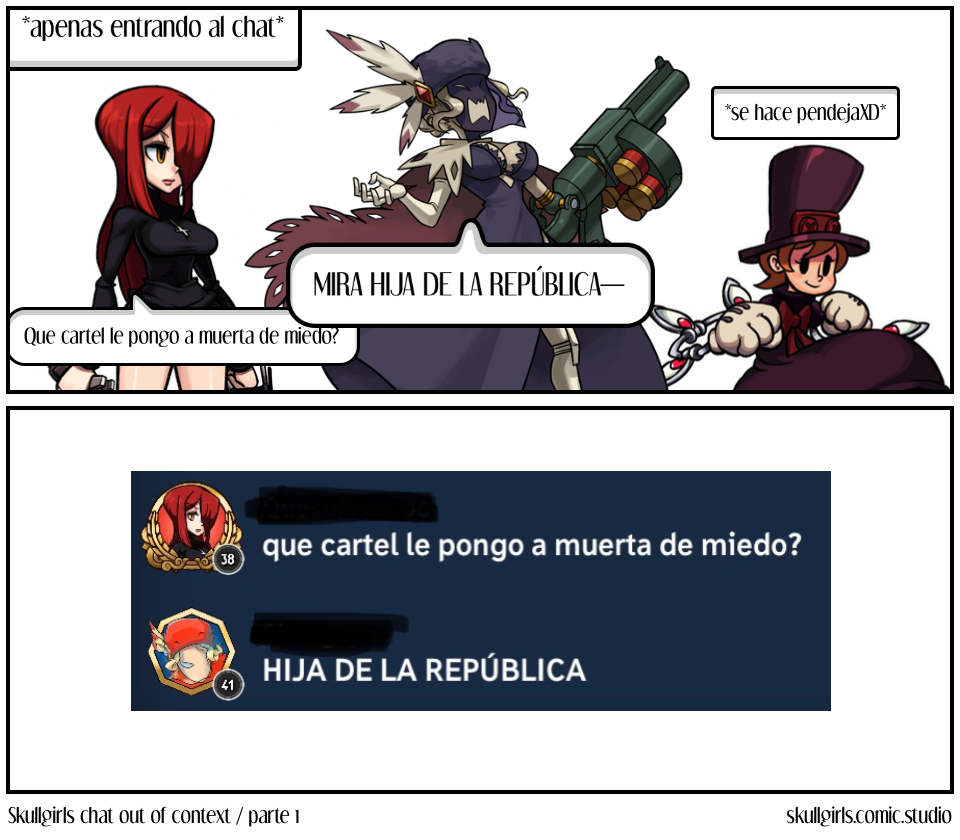 Skullgirls chat out of context / parte 1