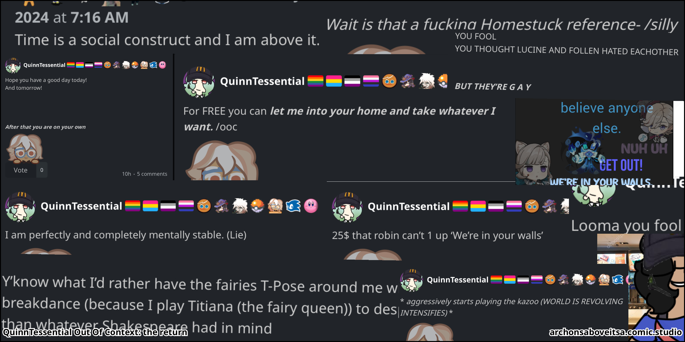 QuinnTessential Out Of Context: the return