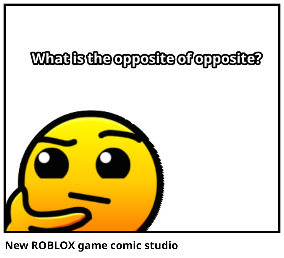 New ROBLOX game comic studio