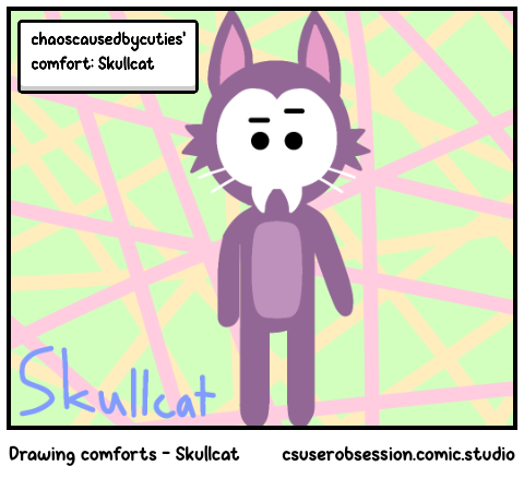 Drawing comforts - Skullcat