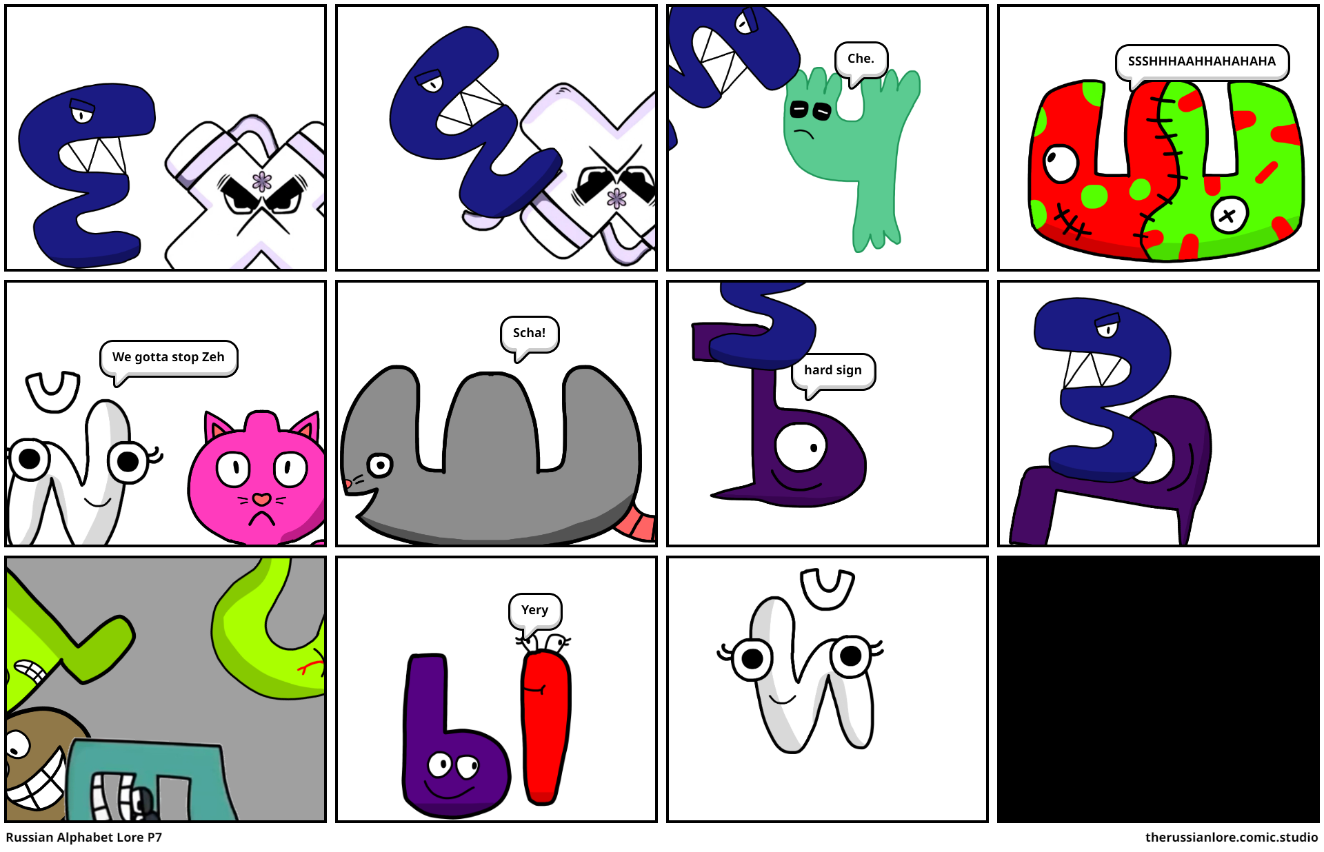 Dumbpost about alphabet lore - Comic Studio