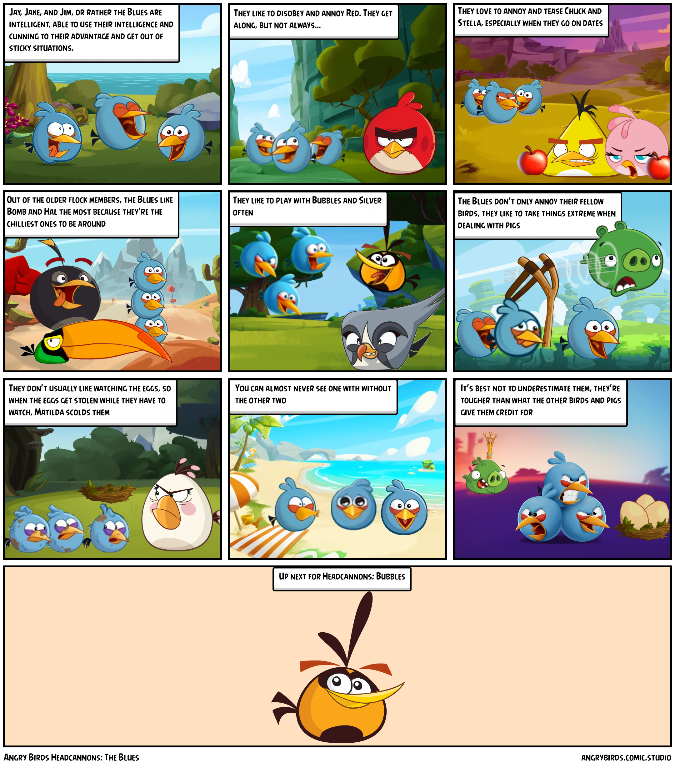 Angry Birds Headcannons: The Blues