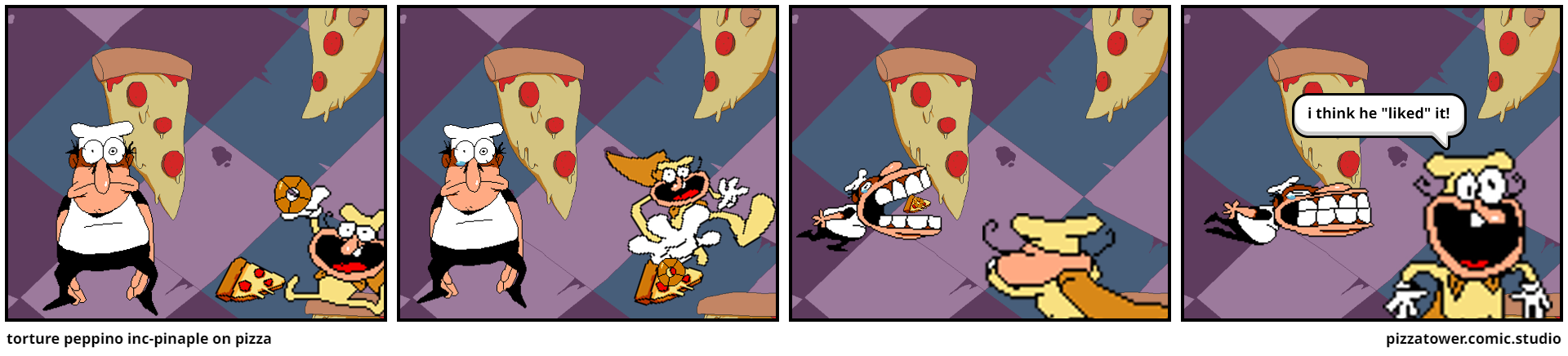 torture peppino inc-pinaple on pizza