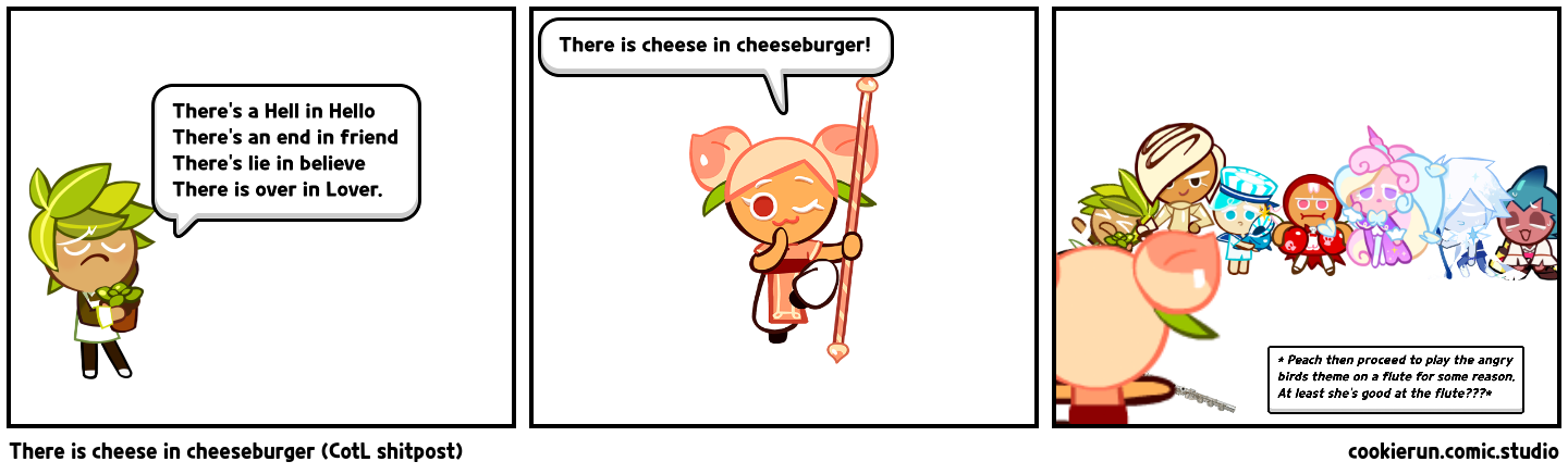 There is cheese in cheeseburger (CotL shitpost)