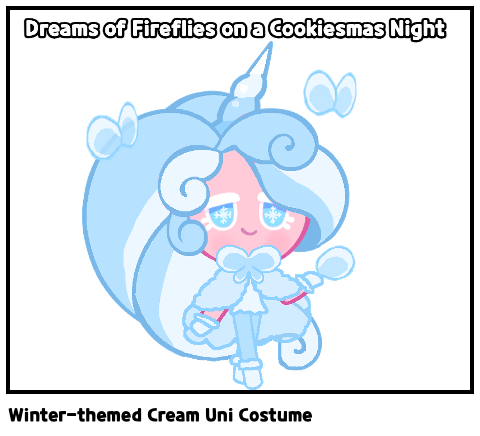 Winter-themed Cream Uni Costume