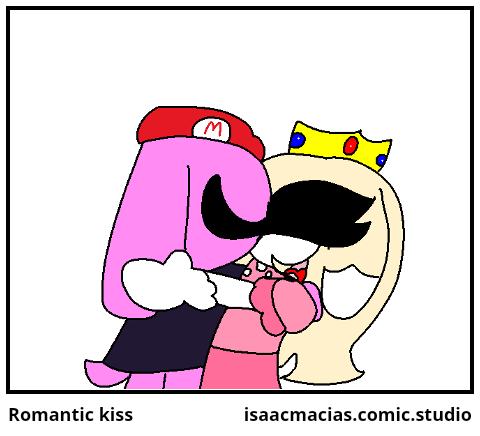 Romantic kiss