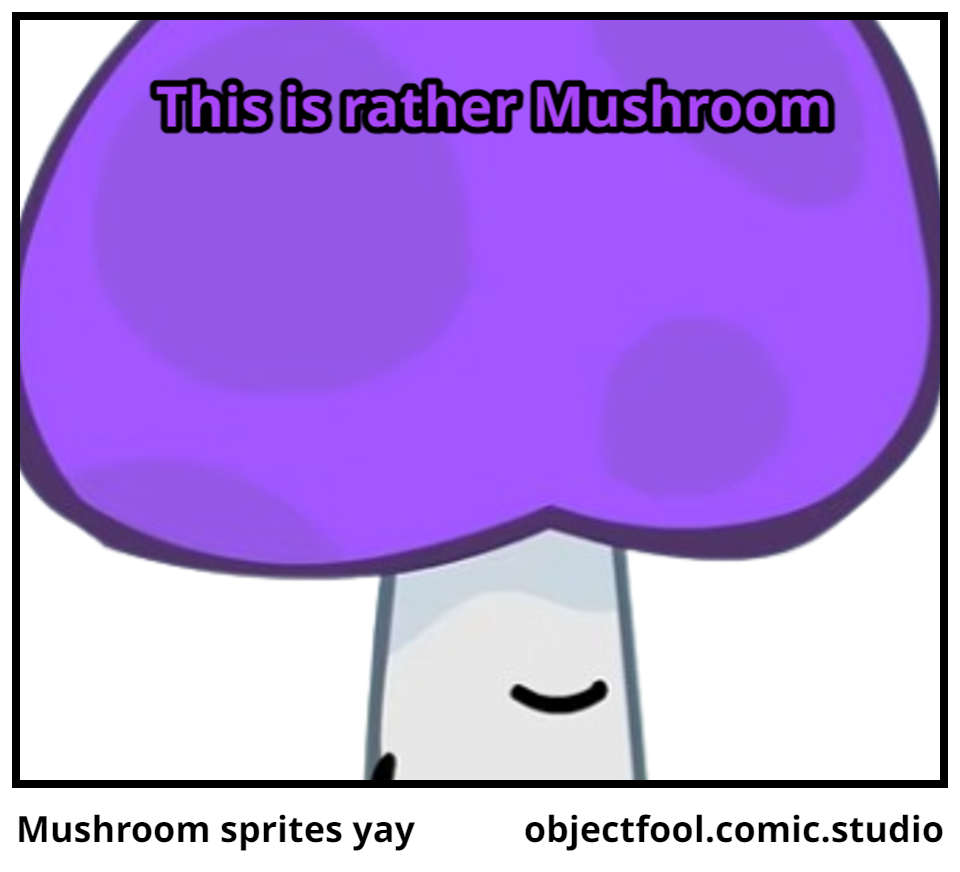 Mushroom sprites yay