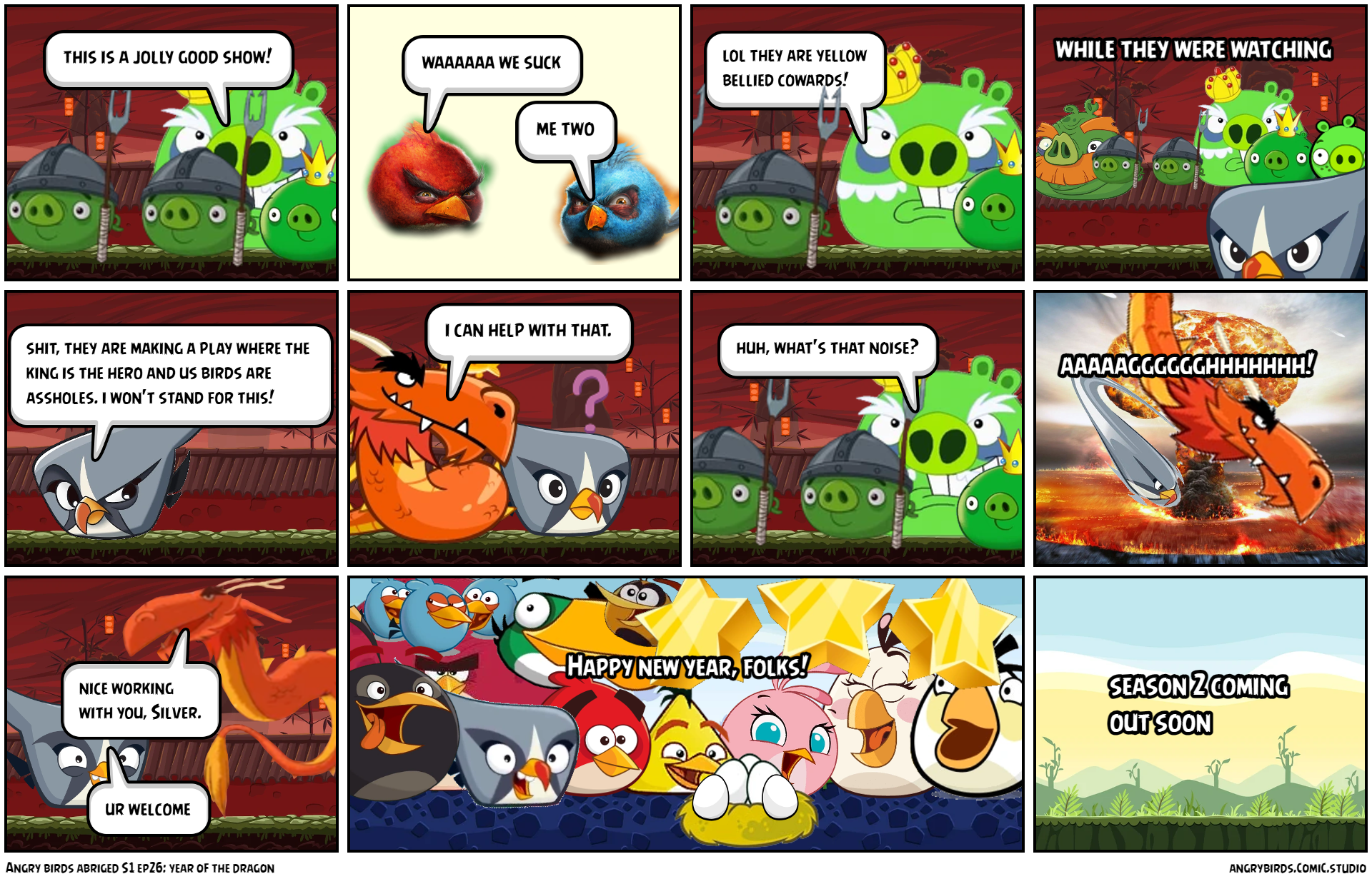 Angry birds abriged S1 ep26: year of the dragon