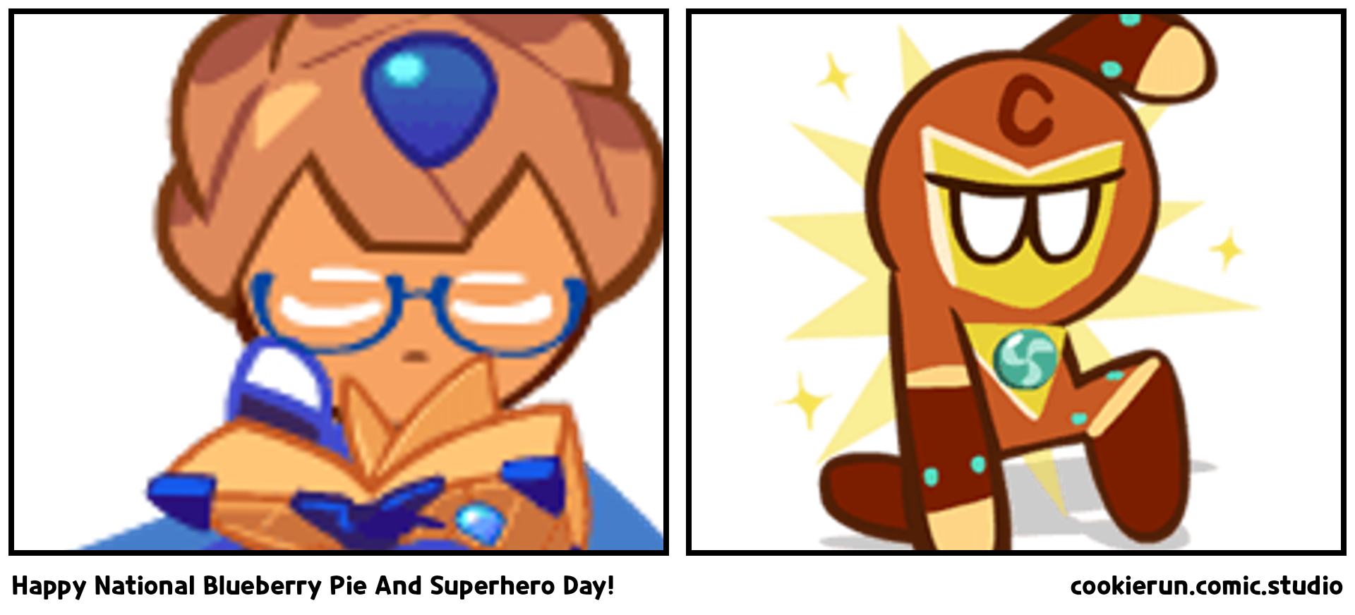 Happy National Blueberry Pie And Superhero Day!