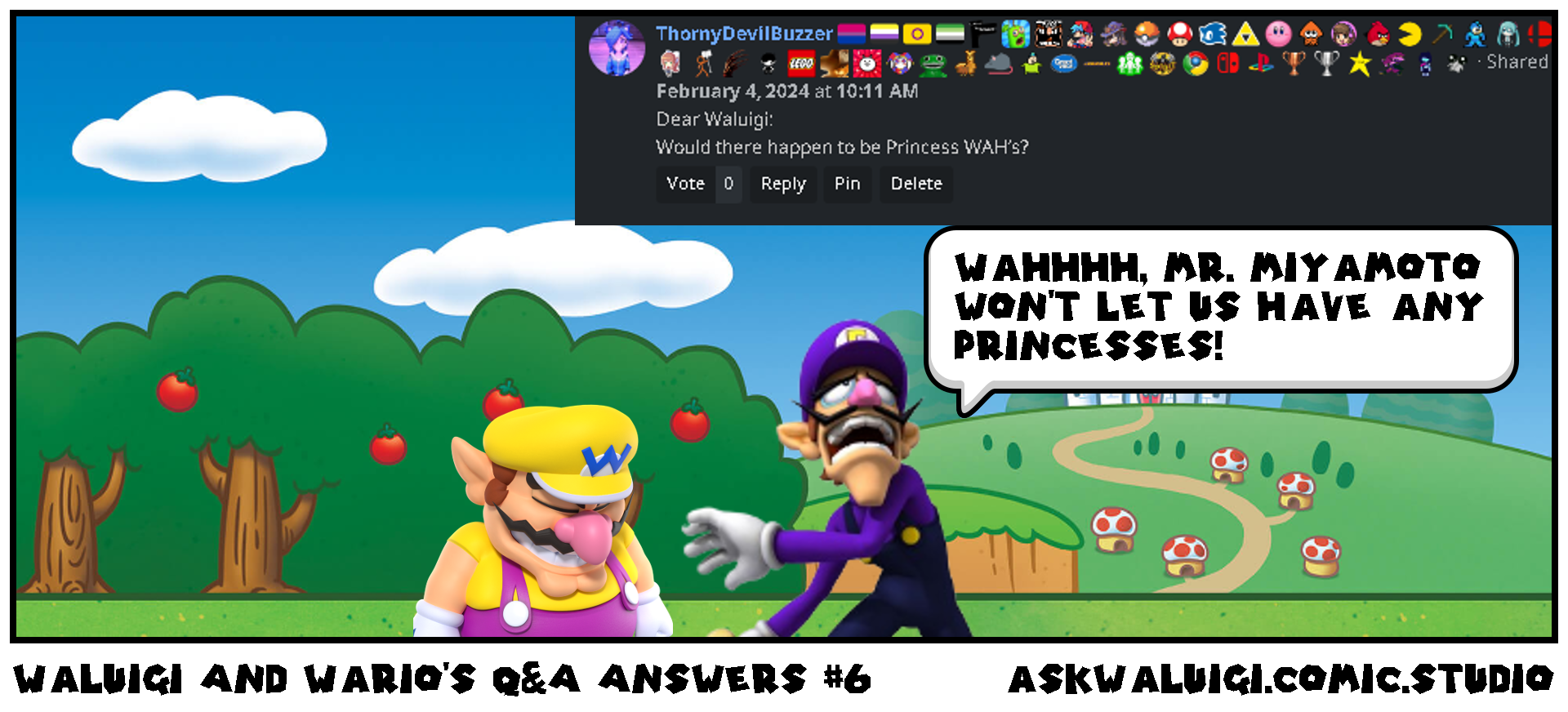 Waluigi And Wario's Q&A Answers #6