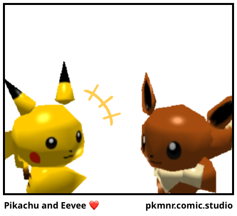 Pikachu and Eevee ❤️