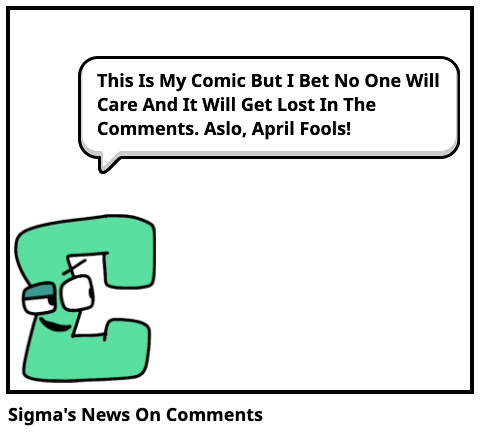 Sigma's News On Comments