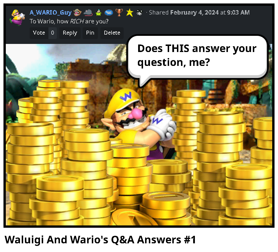 Waluigi And Wario's Q&A Answers #1