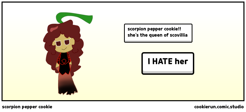 scorpion pepper cookie 