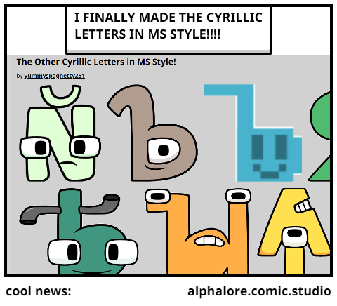 Let's welcome the newest character added to Alphabet Lore Comic Studio! -  Fmik : r/alphabetfriends