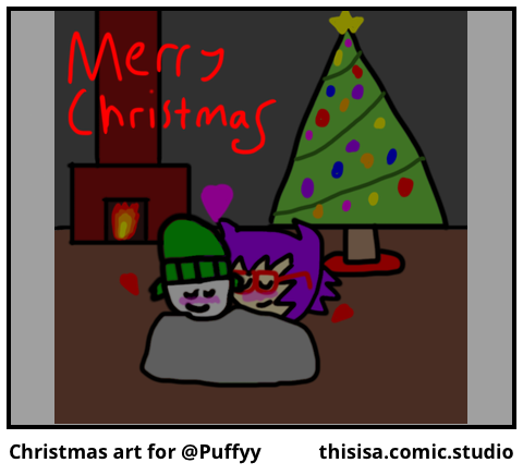 Christmas art for @Puffyy