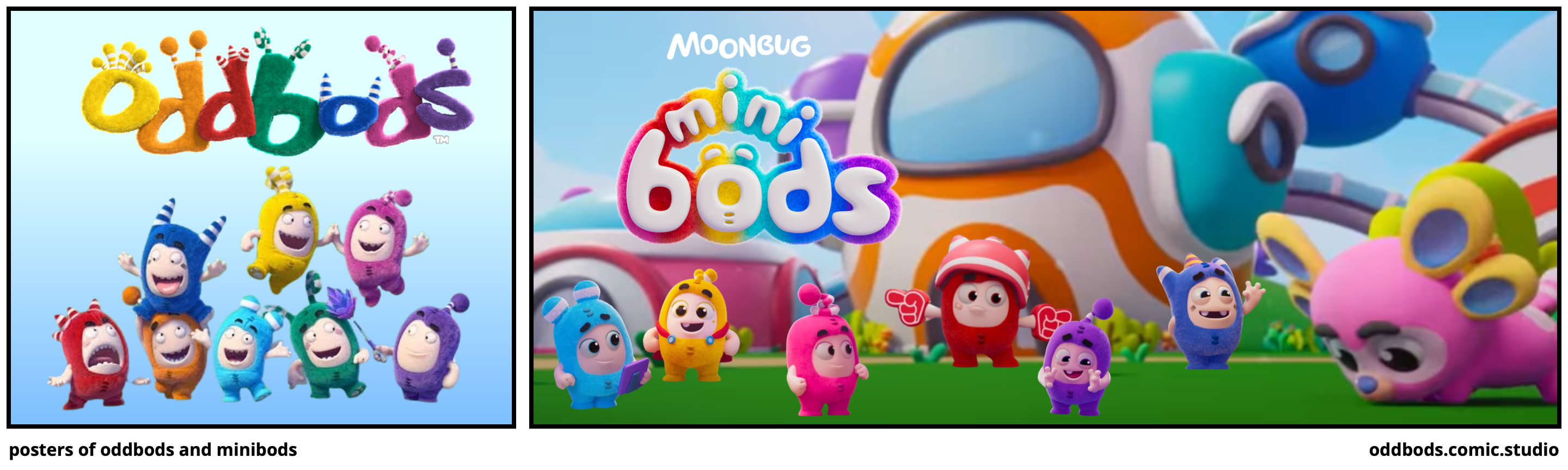 posters of oddbods and minibods