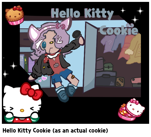 Hello Kitty Cookie (as an actual cookie)