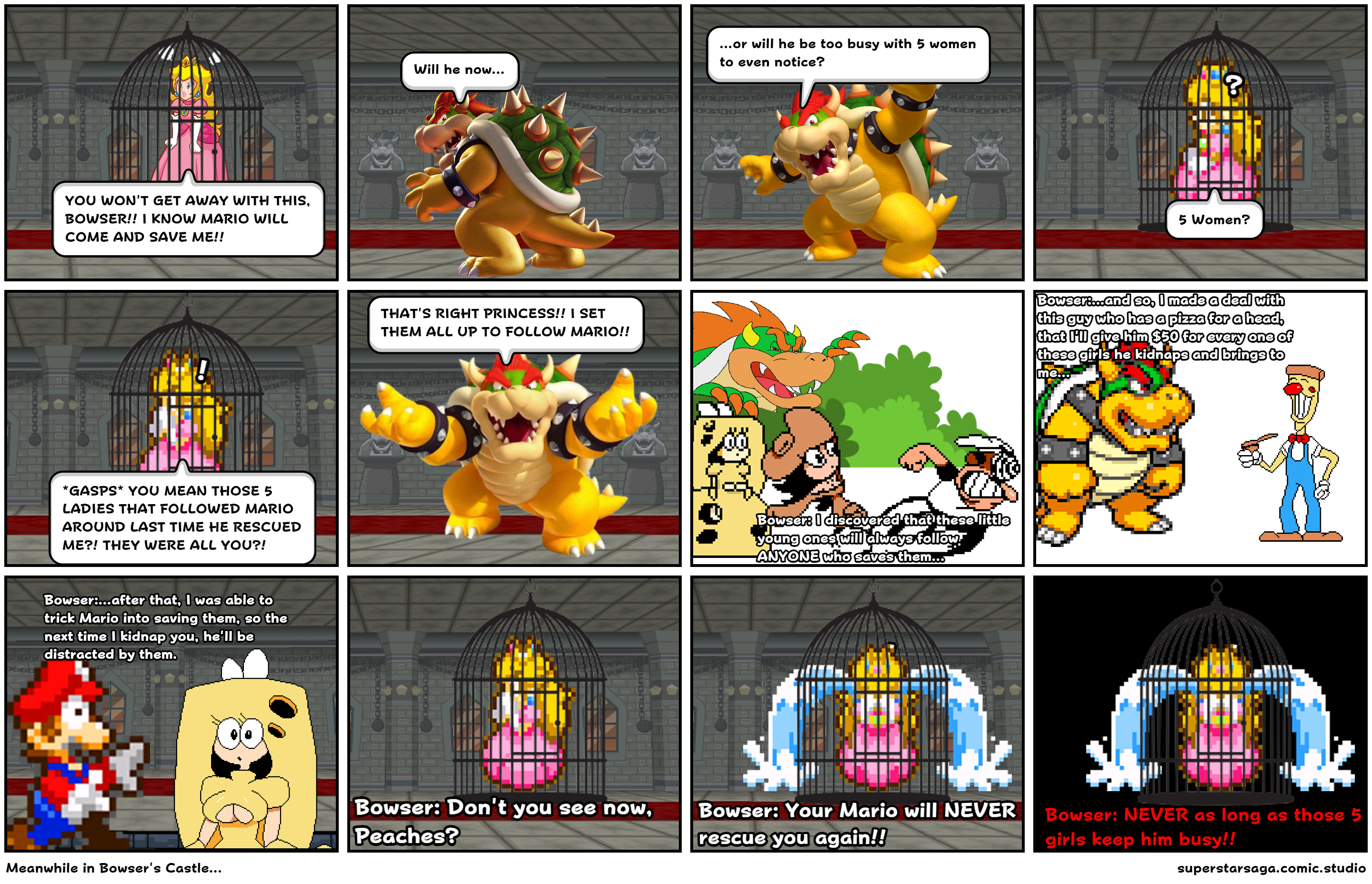 Meanwhile in Bowser's Castle...