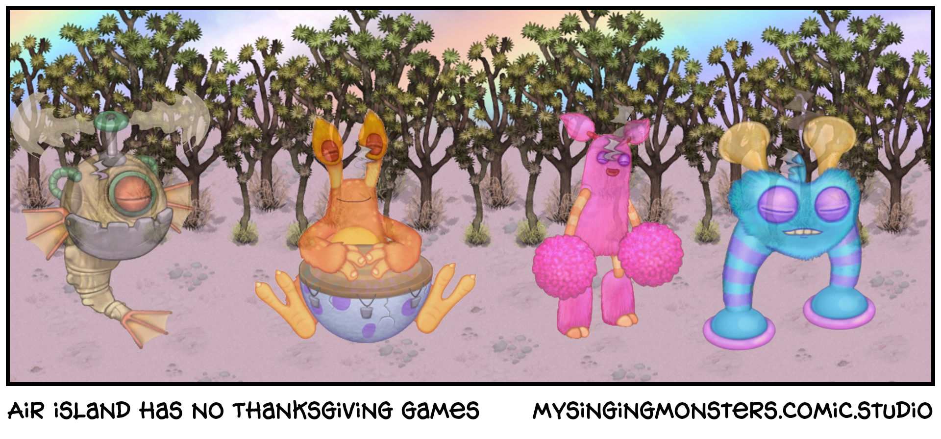 Air island has no Thanksgiving games