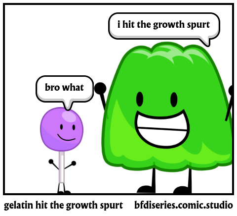 gelatin hit the growth spurt