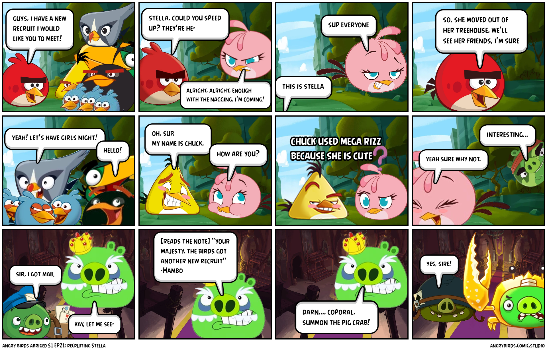 angry birds abriged S1 EP21: recruiting Stella