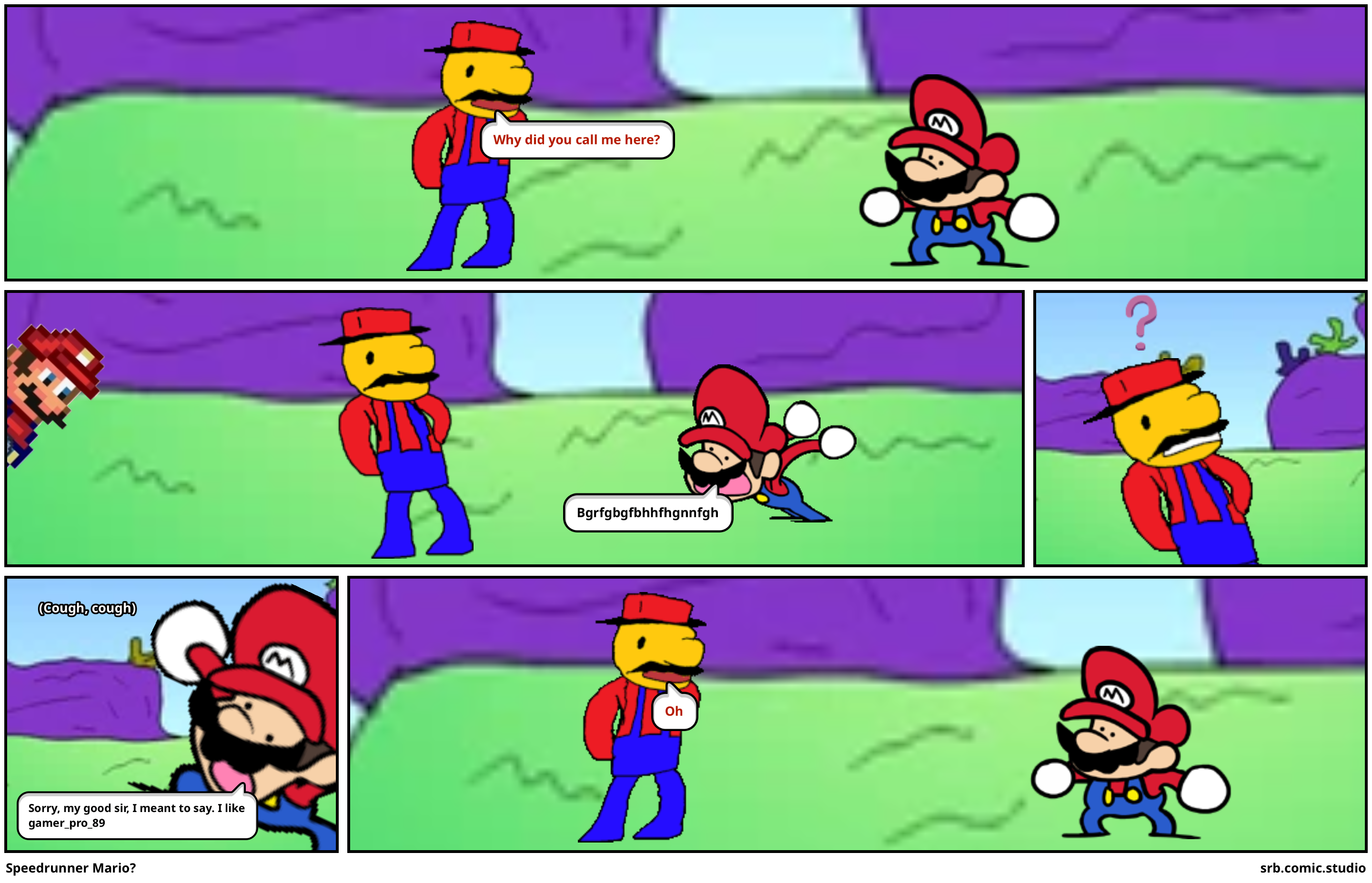Speedrunner Mario?