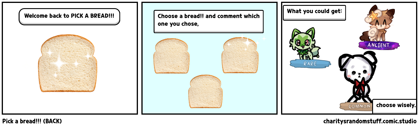 Pick a bread!!! (BACK) 
