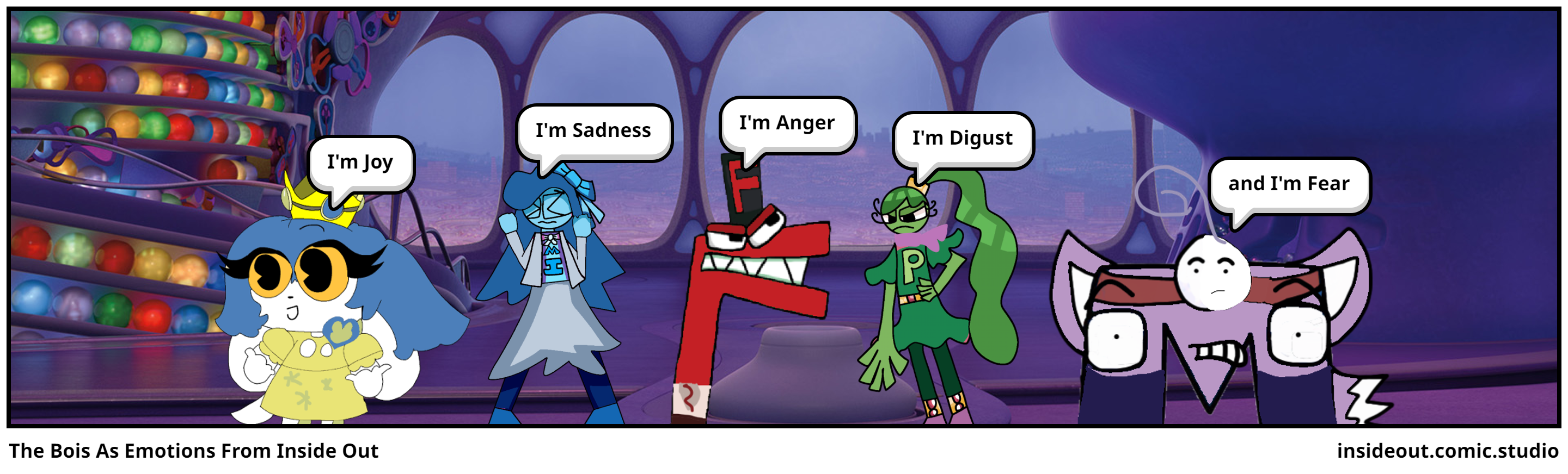 The Bois As Emotions From Inside Out